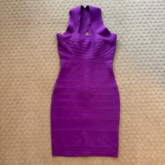 BQueen Purple Band Dress - Size Small - Picture 4 of 8